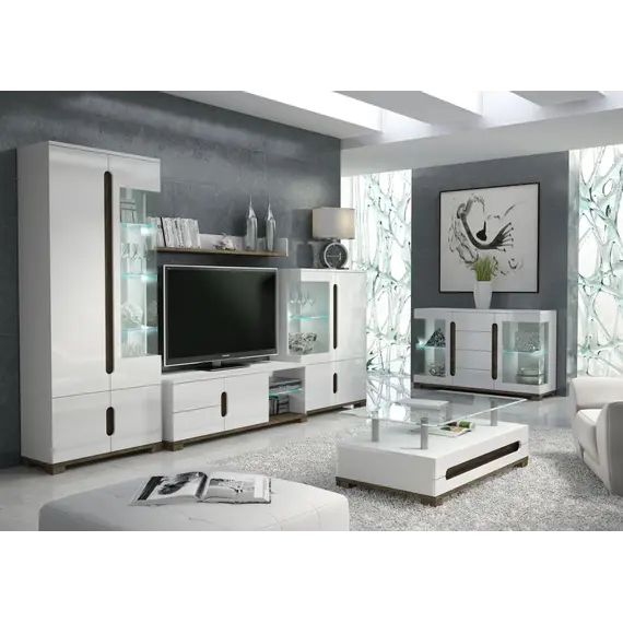 Buy Costa TV unit White Gloss P9RXLS63      , Colour: White, 2 image