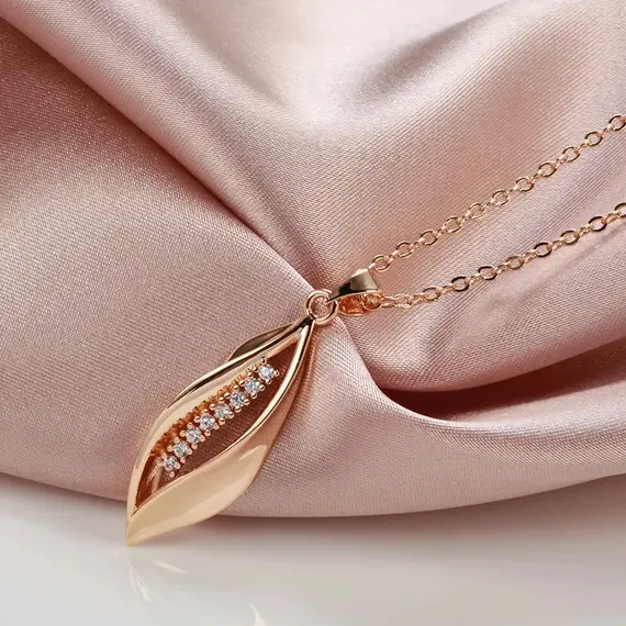 Buy Fabulous 14K Gold Filled Necklace with Lab Created Diamonds - Ideal Gift, 5 image