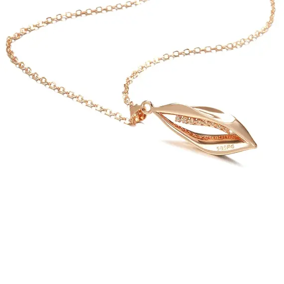 Buy Fabulous 14K Gold Filled Necklace with Lab Created Diamonds - Ideal Gift, 6 image