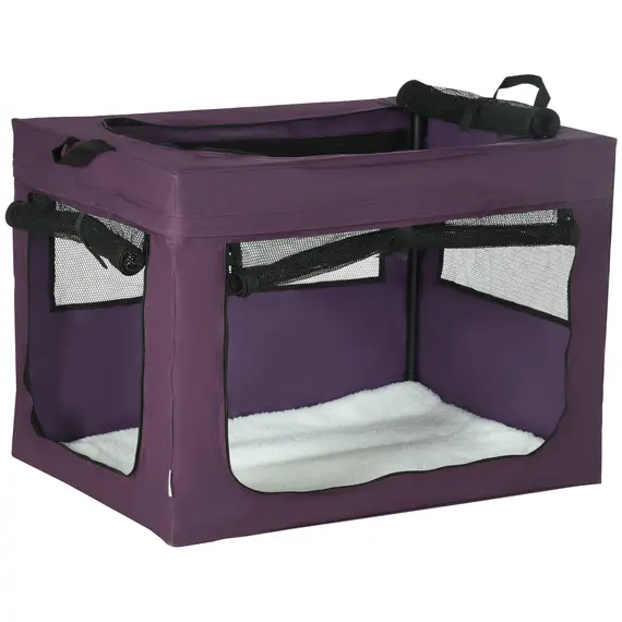 Buy 80cm Pet Carrier, with Cushion, for Small and Medium Dogs - Purple