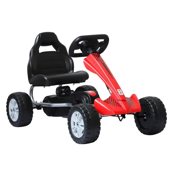 Buy Kids Children Pedal Go Kart Ride On Car Toys Scooter Black & Red