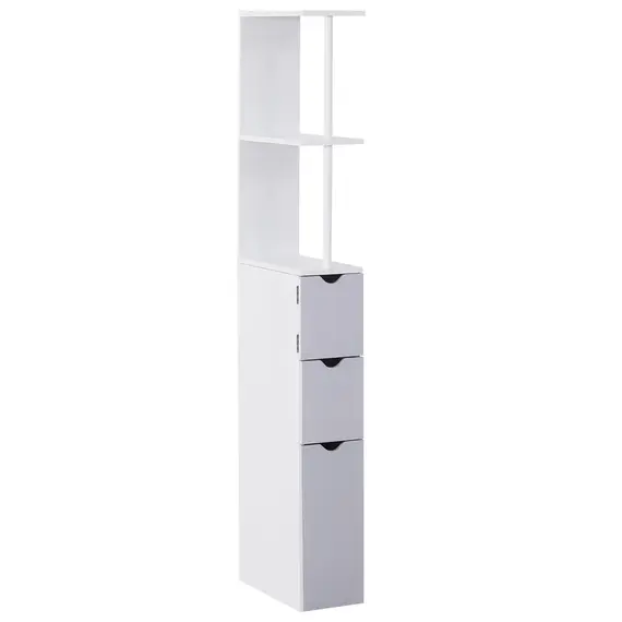 Buy Bedside Table Cabinet Storage Chest with 2 Drawers Nordic Style for Bedroom Living Room Black