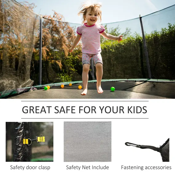 Buy 10ft Trampoline Net Replacement Enclosure, Black, 5 image