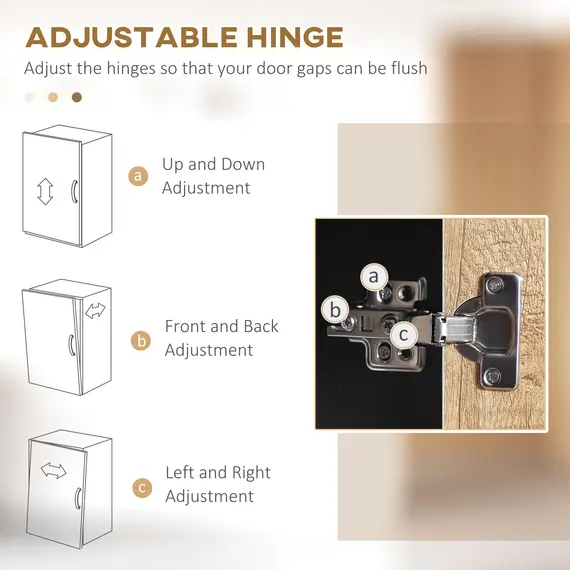 Buy Kitchen Cupboard, Freestanding Storage Cabinet with Soft Close Door, Microwave Stand with Adjustable Shelves and Drawers,  for Living Room, Dining Room, 160cm, Natural and Black, 7 image