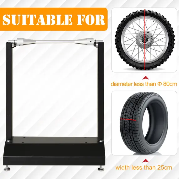 Buy Motorcycle Bicycle Wheel Lifting Balance Stand, Motorbike Portable Stand, Rotating Adjustment Wheel, 5 image