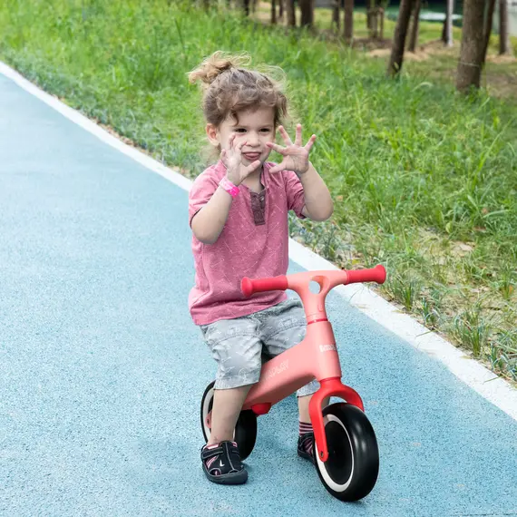 Buy Baby Balance Bike, with Adjustable Seat, for 1.5-3 Years - Pink, 2 image