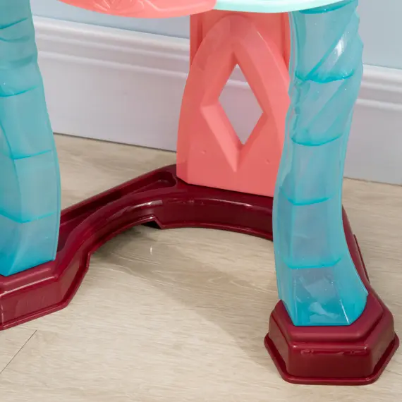 Buy 31 Piece Kids Dressing Playset, with Magical Princess Mirror, Light and Sound - Pink and Blue, 9 image