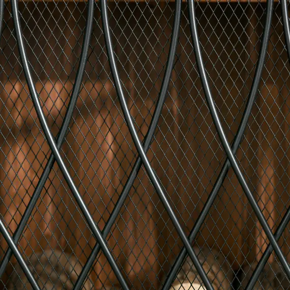 Buy 126cm 3-Panel Metal Folding Fireplace Screen Heat Flame Protective Guard Child Pet Home Spark Barrier Surround w/ Mesh Pattern, 8 image