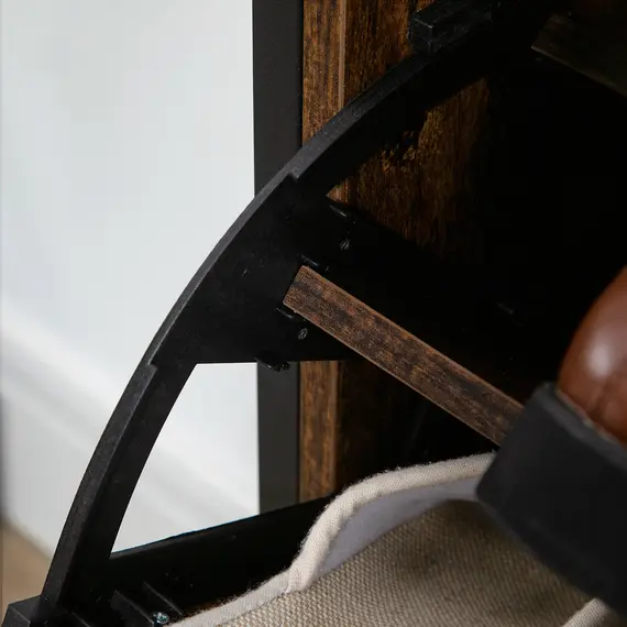 Buy 12-Shoe, Two-Door Storage Cabinet - Wood-Effect, 8 image