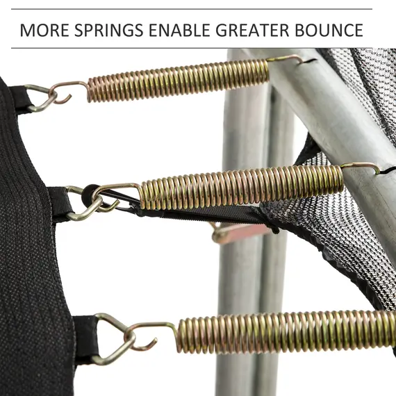 Buy 13ft Trampoline Net Replacement Safety Net Enclosure Net Spare w/ 8 Poles, 7 image