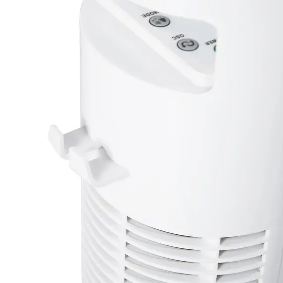 Buy 30'' Freestanding Tower Fan, 3 Speed 3 Mode, 10h Timer, 70 Degree Oscillation, LED Light, 5M Remote Controller, White, 9 image