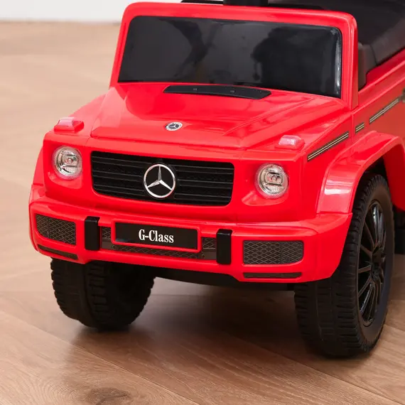Buy 3 in 1 Kids Children Ride on Push Car Toddler Sliding Car G350 Licensed Walker Foot to Floor Slider Push-Along with Horn Steering Wheel NO POWER Manual, Red, 8 image