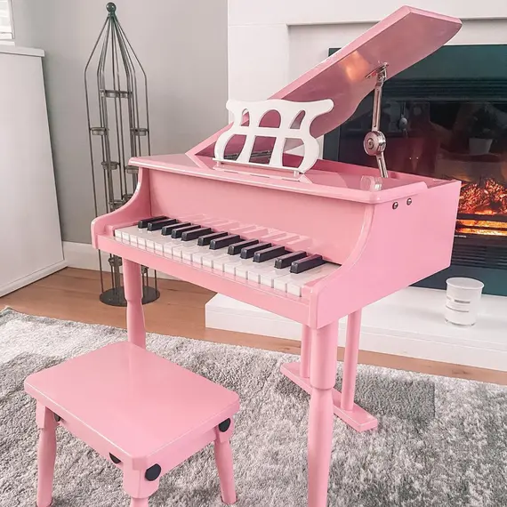 Buy 30 Keys Mini Kids Piano for Child with Music Stand and Bench Best Gifts Toy, 2 image