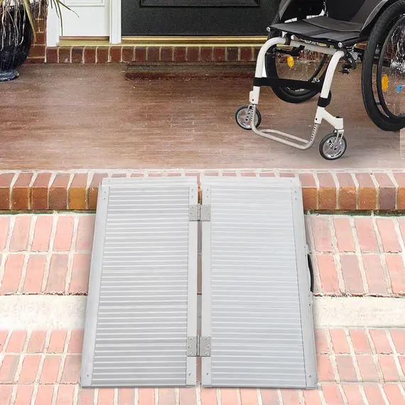 Buy 3ft Folding Aluminum Wheelchair Ramp Scooter Portable Mobility Assist Suitcase Access Aid Disabled, 2 image