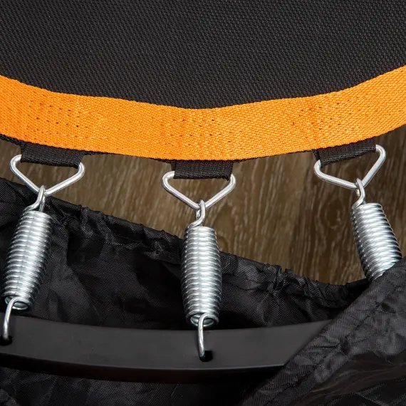 Buy 40" Foldable Mini Fitness Trampoline, with Adjustable Foam Handle, Orange, 9 image