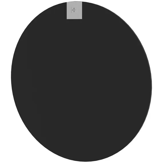 Buy 61cm Decorative Wall Mirror for Bedroom Living Room, Modern Round Bathroom Mirror for Home Decor, Black, 9 image