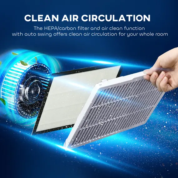 Buy 5500mL Portable Dehumidifier with Air Purifier, UVC, Ioniser, 24H Timer, 5 Modes, 16L/Day, for Home Laundry, White, 8 image