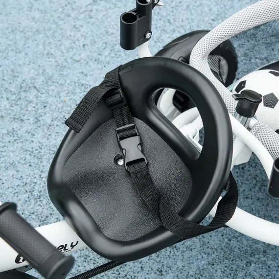 Buy 6 in 1 Kids Trike with Parent Handle, Canopy, 5-point Safety Belt, Storage, Footrest, Brake, for 1-5 Years, Green, 8 image