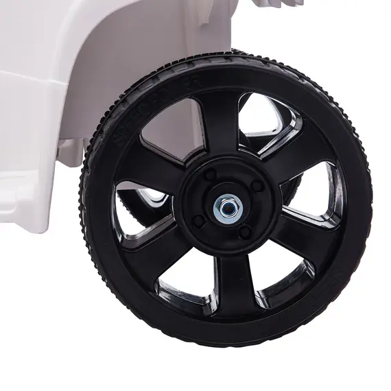 Buy 6V Kids Electric Ride on Car, All Terrain Vehicle Toy, Quad Bike With Headlights, Horn, for Toddlers 18-36 Months White, 9 image