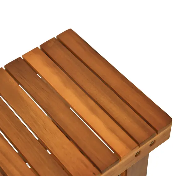 Buy Acacia Wood Shoe Bench,  3-Tier Shoe Storage Rack, Hallway Organizer Shelf, for Entryway, Living Room, Bedroom, 50 x 28 x 45 cm, Teak, 9 image