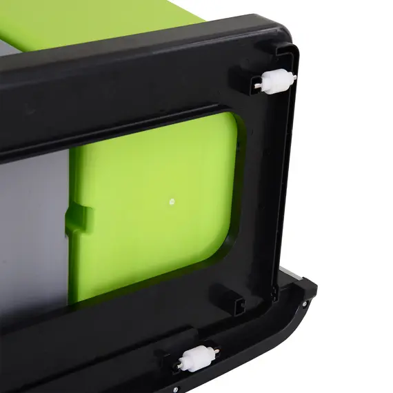 Buy 72L Recycling Sensor Bin Stainless Steel 3 Compartments For Both Wet/Dry Waste w/Removable Lid  Kitchen Home, 9 image