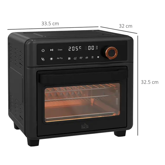 Buy Air Fryer Oven, 13L Mini Oven, Multifunction Countertop Convection Oven w/ 12 Presets, Adjustable Temp and Time, 1500W, 3 image