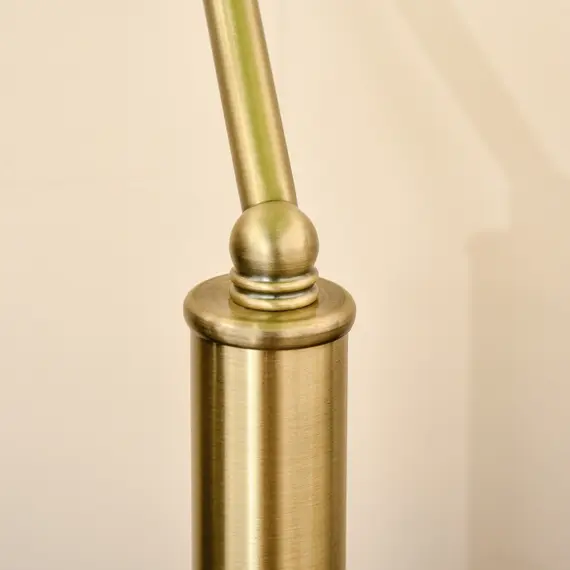 Buy Banker's Desk Lamp with Antique Bronze Tone Base, Table Lamp with Green Glass Shade for Home Office, Green, 7 image