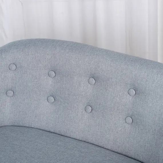 Buy Children's Armchairs Kids Armchair Toddler Chair 2 Seater Wood Frame Mini Sofa for Bedroom Playroom Grey, 9 image