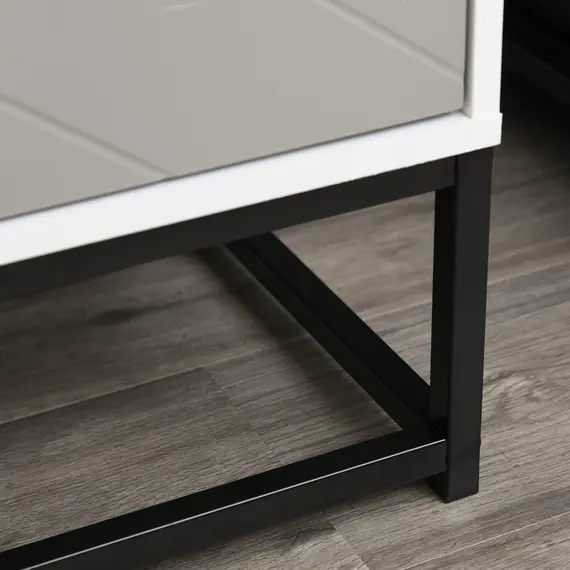 Buy Chest of Drawers with Metal Handles Freestanding Dresser for Bedroom, Living Room, 9 image