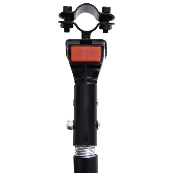 Buy Bike Cargo Trailer Bicycle Cargo Storage Cart w/ Hitch Cycling Camping Luggage Storage Carrier Transport Steel Black, 7 image