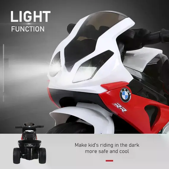 Buy Electric Motorbike for Kids Ride on BMW Motorbike W/Headlights and Music, 6 V-Red, 4 image