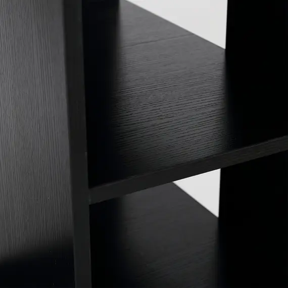 Buy Computer Desk with Drawers and Storage Shelves, Reception Desk, Study Workstation for Home Office, 137 x 55 x 92cm, Black, 8 image