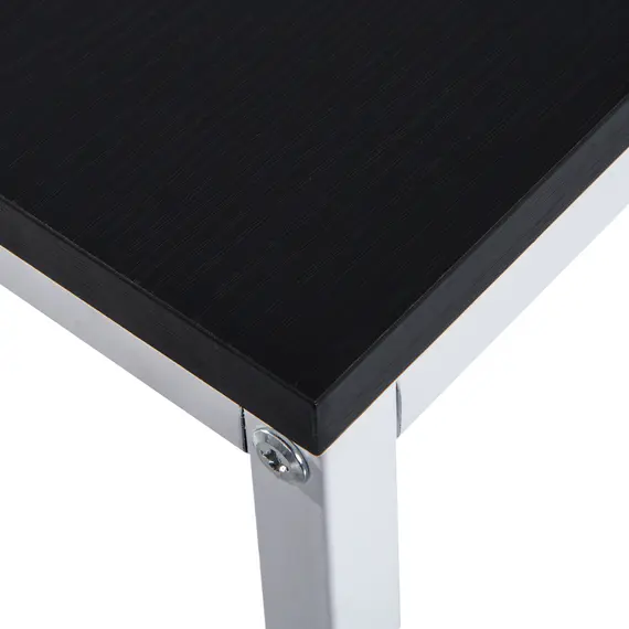 Buy Computer Desk with Storage Shelves on Left or Right, Industrial Reversible Writing Desk for Home Office, Study, Easy Assembly, 120 x 64 x 121cm, Black and White, 9 image