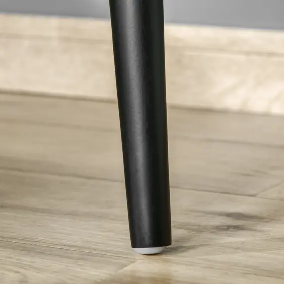 Buy Dressing Table Set with Mirror and Stool, Vanity Makeup Table with 3 Drawers and Open Shelves for Bedroom, Living Room, Grey, 9 image