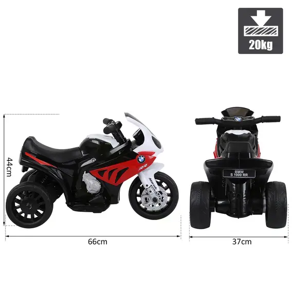 Buy Electric Motorbike for Kids Ride on BMW Motorbike W/Headlights and Music, 6 V-Red, 2 image