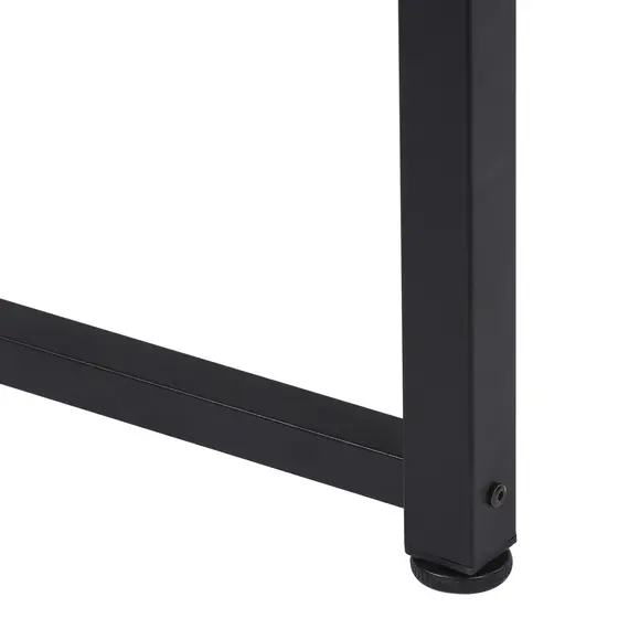 Buy Computer Desk, Writing Table, 120 x 60 x 76cm Workstation for Home Office, Study with Metal Frame, Simple Assembly, Black, 8 image