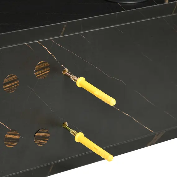 Buy Floating TV Unit Stand for TVs up to 40", Wall Mounted Media Console with Storage Shelf, Entertainment Center, Black, Colour: Black, 9 image