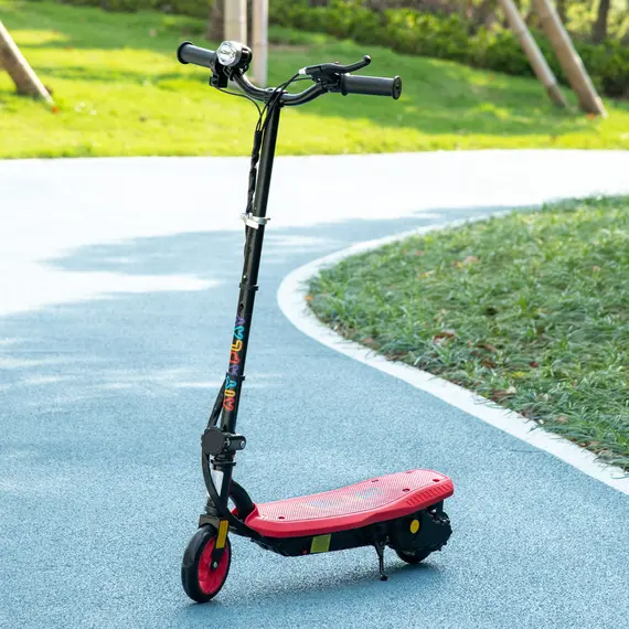 Buy Foldable Electric Scooter, with LED Headlight, for Ages 7-14 Years - Red, 2 image
