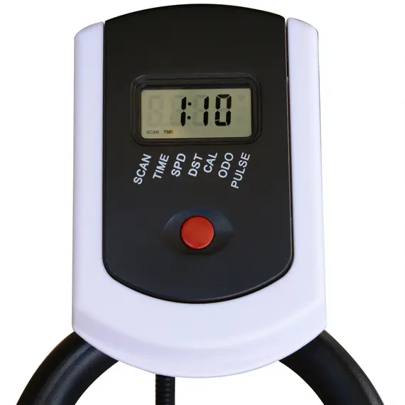 Buy Exercise Bike, Indoor Cycling, with LCD Display, Heart Rate, Sensor - Black, 8 image