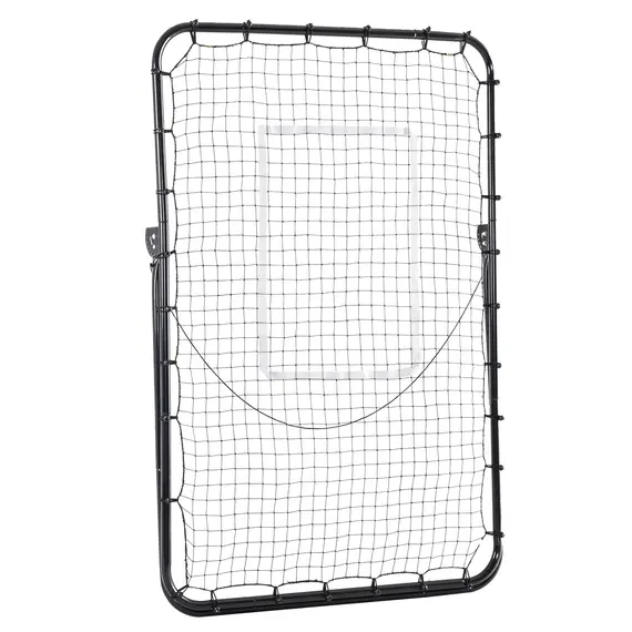 Buy Foldable Football Rebounder Net, with Adjustable Angles - Black, 7 image