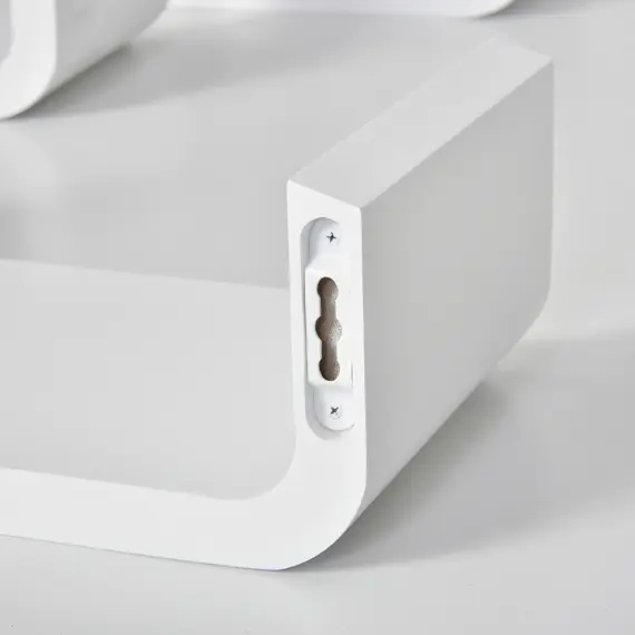 Buy Floating Shelves, Set of 3 Wall Shelf, Shelves for Wall Invisible Mounting, Bedroom Living Room, White, 8 image