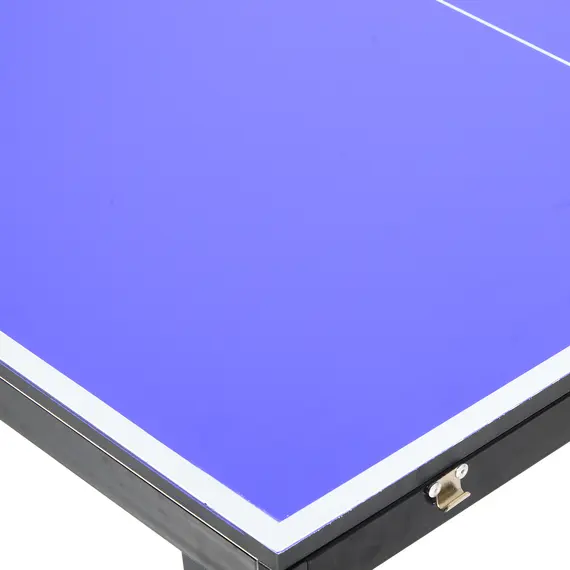 Buy Folding 5ft Mini Compact Table Tennis Top Ping Pong Table Set Professional Net Games Sports Training Play Blue, 9 image