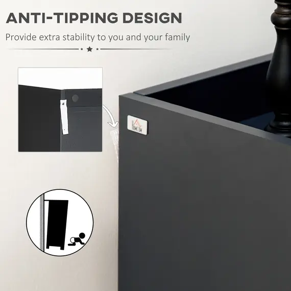 Buy High Gloss Shoe Cabinet with White Doors and Open Shelves, 6 image