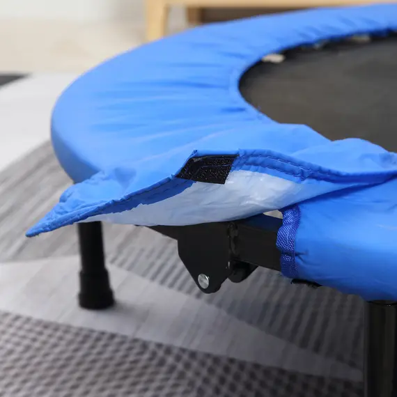 Buy Î¦96cm Mini Fitness Trampoline Home Gym Yoga Exercise Rebounder Indoor Outdoor Jumper with Safety Pad, Support Up to 100 KG, Blue and Black, 7 image