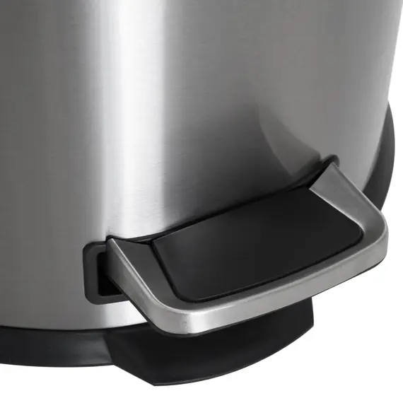 Buy Foot Pedal Bin Stainless Steel Metal Waste Rubbish Lid Kitchen Garbage 30L Silver, 9 image