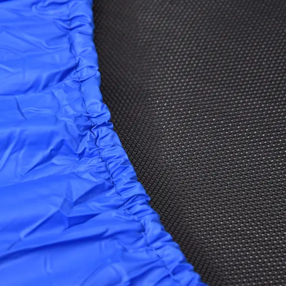 Buy Î¦91 Mini Fitness Trampoline Home Gym Yoga Exercise Rebounder Indoor Outdoor Jumper with Safety Pad, Support Up to 100 KG, Blue and Black, 7 image