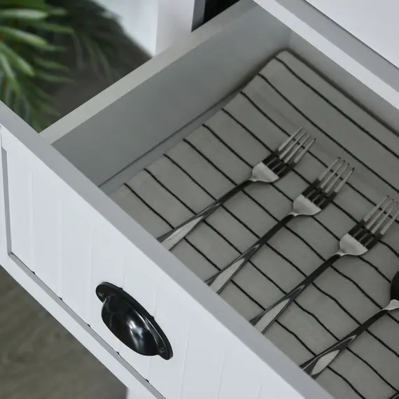 Buy Freestanding Multi-Storage Kitchen Cabinet - Grey, 8 image