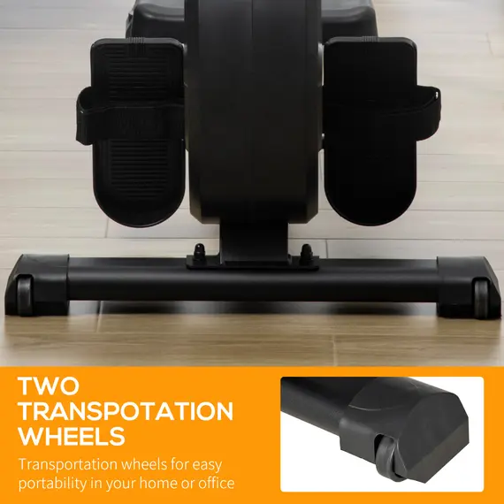 Buy Folding Rowing Machine, 8-Level Magnetic Rower Machine with LCD Monitor, Wheels and Aluminium Railway, for Home Gym Cardio Training, 6 image