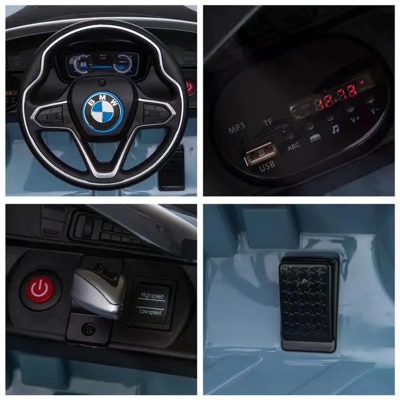 Buy Kids 6V Battery PP Licensed BMW Ride On Car Blue, 7 image