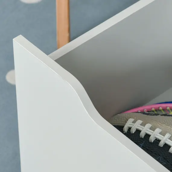 Buy Kids Bookshelf, Toy Organiser, with Storage Drawer, Wheels - Grey, 8 image